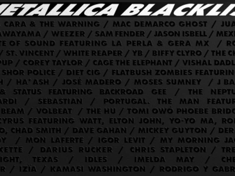 Metallica trabaja en ‘The Blacklist’, disco tributo al 30 aniversario de ‘The Black Album’